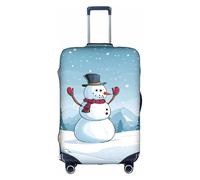 GQSZCYHLKL Custodia protettiva per valigia con stampa Merry Christmas, elegante custodia protettiva da viaggio con stampa su entrambi i lati, design elastico per una vestibilità sicura e protezione