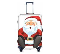 GQSZCYHLKL Graziosa copertura per valigia di Babbo Natale, elegante custodia protettiva da viaggio con stampa su entrambi i lati, design elastico per una vestibilità sicura e protezione dai graffi