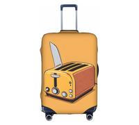 GQSZCYHLKL Graziosa custodia per valigia con motosega che piange, elegante custodia protettiva da viaggio con stampa su entrambi i lati, design elastico per una vestibilità sicura e protezione dai