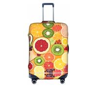 GQSZCYHLKL Kiwi Anguria - Custodia protettiva per valigia da viaggio elegante con stampa su entrambi i lati, design elastico per una vestibilità sicura e protezione dai graffi, bianco, M