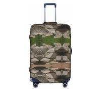 GQSZCYHLKL Mountain Leopard Cats valigia cover elegante protettiva da viaggio con stampa su entrambi i lati, design elastico per una vestibilità sicura e protezione dai graffi, bianco, M