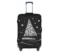 GQSZCYHLKL Pizza Constellation - Custodia protettiva per valigia da viaggio elegante con stampa su entrambi i lati, design elastico per una vestibilità sicura e protezione dai graffi, bianco, S