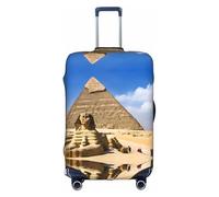 GQSZCYHLKL Pyramids of Egypt - Custodia protettiva per valigia da viaggio elegante con stampa su entrambi i lati, design elastico per una vestibilità sicura e protezione dai graffi, bianco, XL