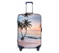 GQSZCYHLKL Sunrise Tropical Palm Tree Island - Custodia protettiva da viaggio elegante con stampa su entrambi i lati, design elastico per una vestibilità sicura e protezione dai graffi, bianco, S