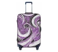 GQSZCYHLKL The Sea Witch Inspired Suitcase Cover elegante custodia protettiva da viaggio con stampa fronte/retro, design elastico per una vestibilità sicura e protezione dai graffi, bianco, XL