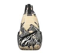 GQSZCYHLKL Zebra Racetrack Print - Borsa a tracolla casual da uomo con design multi-tasca, leggera e spaziosa borsa frontale per viaggi, lavoro e uso quotidiano, Nero , Taglia unica