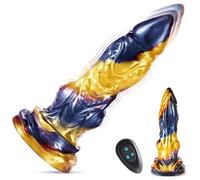 GQTYBZ 25 cm Dildo Realistico Vibratoreper Vibratore Anale Pene, Nero, Realistico XXL Grosso Dildo Vibratore Anale Gigante 3 Spinte 9 Vibrazionecon Riscaldante Sexytoysys Donna Professionale