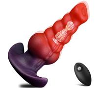 GQTYBZ Grande Plug Anale in Silicone Dilatatore Realistico Dildo per Uomo Donna Espansore Vaginale Massaggio Prostatico Sex Toy Indossabile, con Telecomando, Sexytoysys Uomo Donne