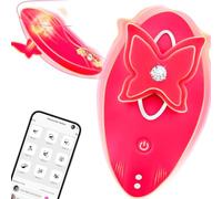 GQTYBZ Mini Vibratore Bluetooth Portatile, Mutandine Vibranti, Vibratori a Distanza per Donna, App Control, Vibratore Clitorideo Indossabile, Impermeabile IPX7, Sex Toy per Coppie e Donna