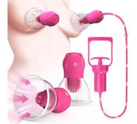GQTYBZ Succhia Clitoride per Donna, Kit Pompa Vulvare con Ventose per Clitoride e Capezzoli, Stimolatore Clitoride, Giocattoli Sessuali Donna con Forte Suzione per Piacere Femminile e di Coppia BDSM