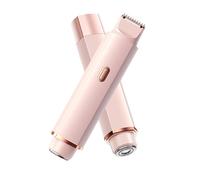 Gqudyi 2025 Nuovo 2 in 1 Donna Rasoio,Trimmer Elettrica Umida e Secca,Rasoio Elettrico da Donna 2 in 1 per a Doppia Testa,Testa di Coltello Rimovibile,Design a Doppia Testa,Adatto per Uomo e Donna