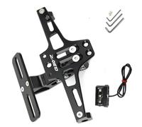 GQUIKGW Portatarga per BMW G310R G310-R G310 R G 310R G 310 R 2016 2017 2018 2019 2020 2021 Moto Regolabile Posteriore Staffa Porta Targa per Ordine di Coda(Black)
