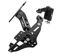 GQUIKGW Portatarga per CFMOTO CLX700 CLX 700 CL-X 700 CL-X700 Tutto L'Anno Supporto per Targa Posteriore per Moto(Black)