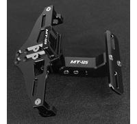 GQUIKGW Portatarga Supporto per Targa Posteriore per Moto per Yamaha MT125 MT 125 MT-125 2014 2015 2016 2017 2018-2023 2022 2021 2020 2019(Black)