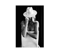 GQVCJSW Poster vintage su tela, motivo: cowgirl del selvaggio West, decorazione per camera da letto, ufficio, camera da letto, regalo, 20 x 30 cm