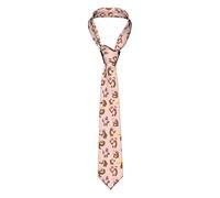 GQWJKSZ 3D Bradipo che fa cose divertenti Cravatta da uomo d'affari formale 8 cm Cravatta Accessorio per costume per la scuola Lavoro Festa Bomboniera Matrimonio