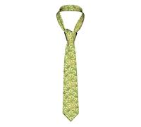 GQWJKSZ 3D Canapa verde Sfondo vintage Cravatta da uomo d'affari formale 8 cm Cravatta Accessorio per costume per la scuola Lavoro Festa Bomboniera Matrimonio