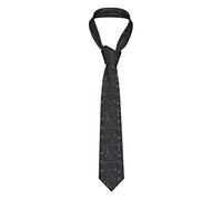 GQWJKSZ 3D Cuore d'amore Fiore Teschio Cravatta da uomo d'affari formale Cravatta da 8 cm Accessorio per costume per la scuola Lavoro Festa Bomboniera Matrimonio
