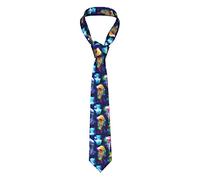 GQWJKSZ 3D Cuore d'amore Fiore Teschio Cravatta da uomo d'affari formale Cravatta da 8 cm Accessorio per costume per la scuola Lavoro Festa Bomboniera Matrimonio