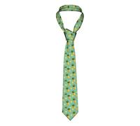 GQWJKSZ 3D Delizioso Pino Rotondo a fette Cravatta da uomo d'affari formale Cravatta da 8 cm Accessorio per costume per la scuola Lavoro Festa Bomboniera Matrimonio