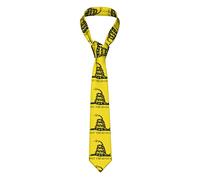 GQWJKSZ 3D Don'T Tread On Me Cravatta da uomo d'affari formale 8 cm Cravatta Accessorio per costume per la scuola Lavoro Festa Bomboniera Matrimonio