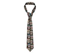 GQWJKSZ 3D Elefante che schiaccia il muro Cravatta da uomo d'affari formale Cravatta da 8 cm Accessorio per costume per la scuola Lavoro Festa Bomboniera Matrimonio