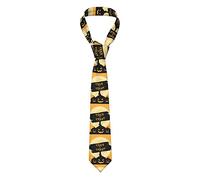GQWJKSZ 3D Halloween Dolcetto o scherzetto Cravatta da uomo d'affari formale 8 cm Cravatta Accessorio per costume per la scuola Lavoro Festa Bomboniera Matrimonio