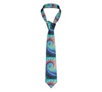 GQWJKSZ 3D Turchese Tintura per cravatte Polpo Cravatta da uomo d'affari formale 8 cm Cravatta Accessorio per costume per la scuola Lavoro Festa Bomboniera Matrimonio