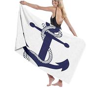 GQWJKSZ Asciugamano da bagno grande in morbida microfibra, motivo a zig zag a zig zag, telo da bagno per hotel in famiglia, viaggi, sport di nuoto, 52" x 32"