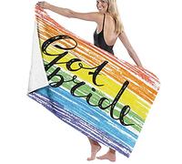 GQWJKSZ Asciugamano da bagno grande in morbida microfibra, stampa artistica abbozzata Pride Got Pride, telo da bagno telo mare per viaggi in hotel per famiglie sport di nuoto, 52" x 32"