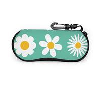 GQWJKSZ Bello e puro regalo floreale per ragazze Custodia per occhiali morbida per uomo Custodia morbida per cerniera in neoprene portatile leggera
