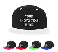 GQWJKSZ Berretto da Baseball Personalizzato per Uomo Donna Cappellino da Sole Personalizzato Cappelli Sportivi da Esterno Regolabili Progetta Il Tuo Cappello da Camionista