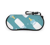 GQWJKSZ Biberon per il latte Delicato Custodia per occhiali per ragazze Custodia morbida con cerniera in neoprene portatile per adolescenti