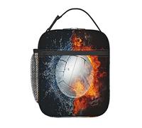 GQWJKSZ Borsa per il pranzo calda per pallavolo, borsa per il pranzo isolata durevole Borsa termica riutilizzabile per adulti riutilizzabile