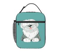 GQWJKSZ Borsa per il pranzo del vecchio cane pastore inglese,