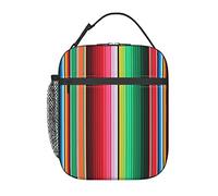 GQWJKSZ Borsa per il pranzo Fiesta con coperta messicana Serape spagnola,