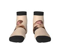 GQWJKSZ Calzini casual novità equipaggio 12 pollici divertente animale carlino cane stampa completa jogging corsa fitness sport yoga palestra moda calzino per uomo donna ragazza ragazzo