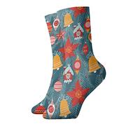 GQWJKSZ Calzino corto unisex 30 cm Palla di Natale Ramo di un albero Calzini atletici divertenti morbidi Calza sportiva per il fitness Corsa in palestra