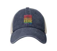 GQWJKSZ Cappelli Lives Matter, Diritti Umani, La Scienza è Reale, Cappelli in Denim, Cappelli da Golf con Parte Posteriore in re