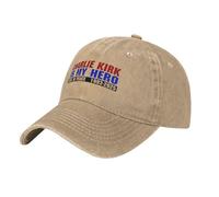 GQWJKSZ Cappello da Camionista Charlie Kirk Is My Hero, Vintage, Regolabile, da Uomo e da Donna, con Scritta Daddy's Hat