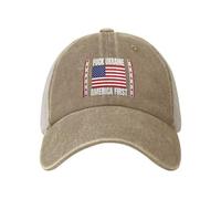 GQWJKSZ Cappello Fanculo l'Ucraina America First, Non Un Altro Centesimo, Cappelli in Denim, Cappelli da Golf con Parte Poster