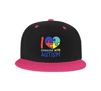 GQWJKSZ Cappello Regolabile per Uomo Donna, Amo Qualcuno con autismo Berretto da Baseball Hip-Hop Unisex Cappelli papà Camionista