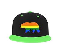 GQWJKSZ Cappello Regolabile per Uomo Donna, Berretto da Baseball Hip-Hop Unisex con Orso colorato Gay Pride Cappelli papà Camionista