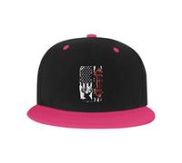 GQWJKSZ Cappello Regolabile per Uomo Donna, Caccia ai Cervi Bandiera Americana Berretto da Baseball Hip-Hop Unisex Cappelli papà Camionista