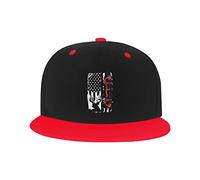 GQWJKSZ Cappello Regolabile per Uomo Donna, Caccia ai Cervi Bandiera Americana Berretto da Baseball Hip-Hop Unisex Cappelli papà Camionista