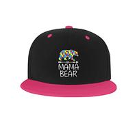 GQWJKSZ Cappello Regolabile per Uomo Donna, Divertente Mamma Orso consapevolezza dell'autismo Berretto da Baseball Hip-Hop Unisex Cappelli papà Camionista