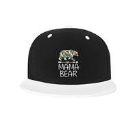 GQWJKSZ Cappello Regolabile per Uomo Donna, Divertente Mamma Orso consapevolezza dell'autismo Berretto da Baseball Hip-Hop Unisex Cappelli papà Camionista