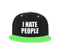 GQWJKSZ Cappello Regolabile per Uomo Donna, I Hate People Berretto da Baseball Hip-Hop Unisex Cappelli papà Camionista