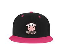 GQWJKSZ Cappello Regolabile per Uomo Donna, I Just Freaking Love Cows Ok Berretto da Baseball Hip-Hop Unisex Cappelli papà Camionista