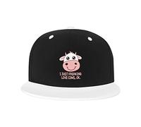 GQWJKSZ Cappello Regolabile per Uomo Donna, I Just Freaking Love Cows Ok Berretto da Baseball Hip-Hop Unisex Cappelli papà Camionista